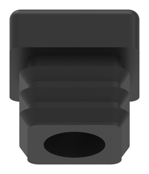 Capuchon plastique pour tube carré 25x25mm