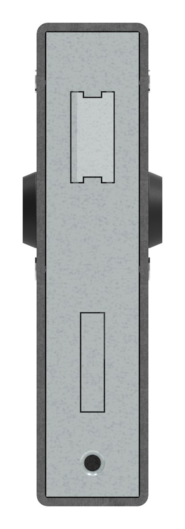 Boîtier de serrure | pour 2 cylindres profilés | dimensions : 40x94,5x173 mm | acier S235JR, brut