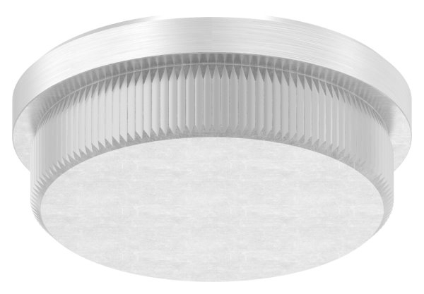 Bouchon plat V2A en matériau solide pour Ø 40,0x2,0 mm
