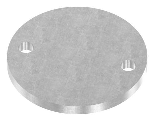 Plaque d'ancrage | Dimensions : Ø 100x8 mm | Acier (brut) S235JR