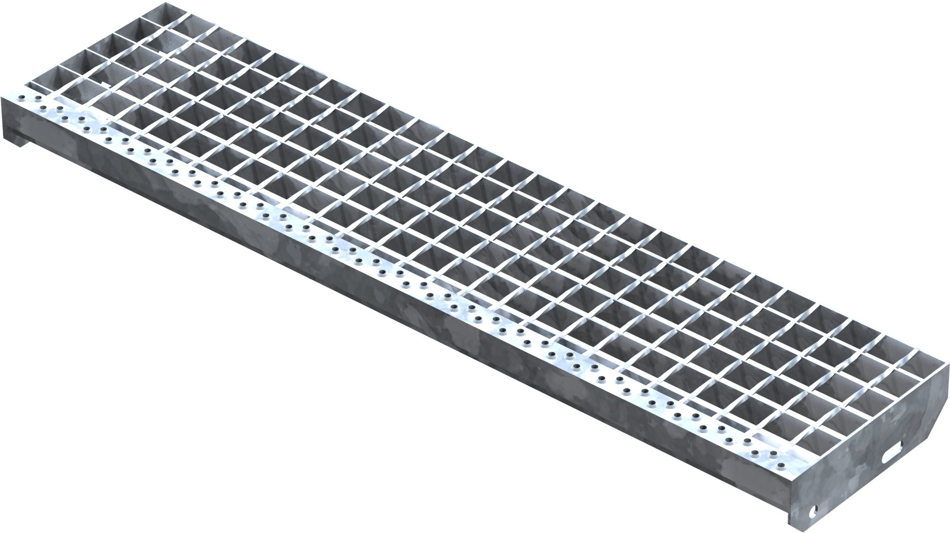 Presse à souder marche en caillebotis | Dimensions : 1000x240 mm 34/38 mm | S235JR (St37-2)