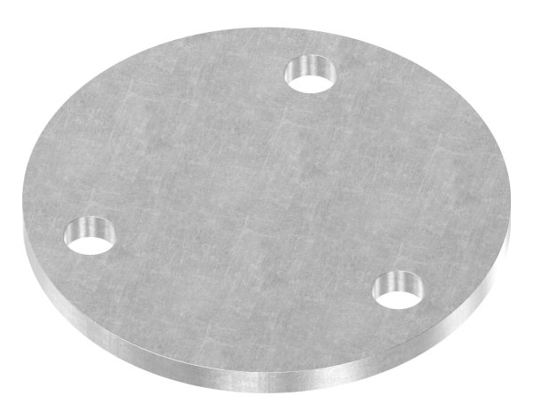Plaque d'ancrage | Dimensions : Ø 100x6 mm | Acier (brut) S235JR