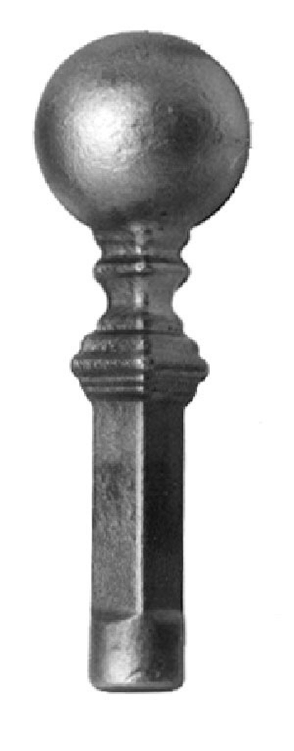 Piquet de clôture 18 mm rond avec 125 mm de hauteur acier S235JR, brut