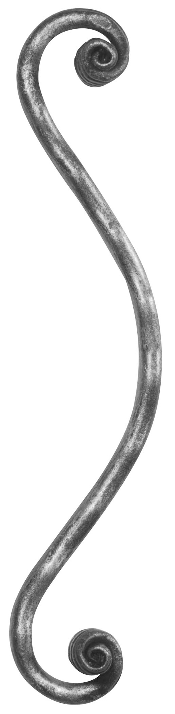 Maître baroque | Dimensions : 60x265 mm | Matériau : 16x8 mm | Acier S235JR, brut
