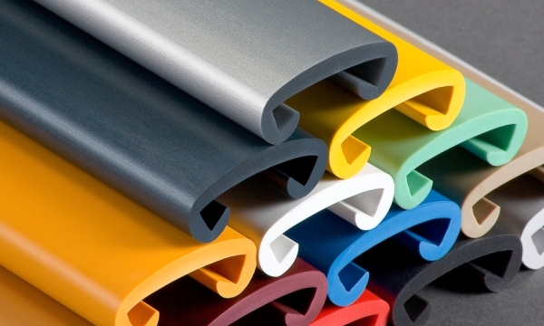 Main courante en plastique pour 40 x 8mm, blanc perle