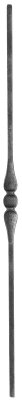 Barre décorative | longueur : 1000 mm | matériau : 12x12 mm lisse | acier S235JR, brut