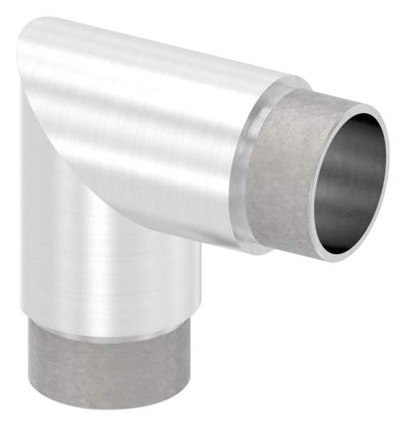 Coude d'angle 90° pour tube rond Ø 42.4x2.6 mm V2A