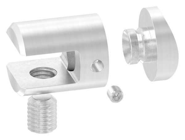 Support de plaque transversale Ø 25 mm avec connexion 48.3