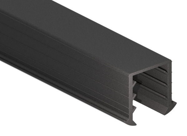 Joint à coin verre 24,76 - 25,52mm, pour rainure 34 x 34mm, longueur 6m, EPDM