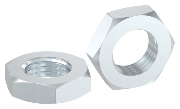 Ecrou hexagonal M24, forme plate