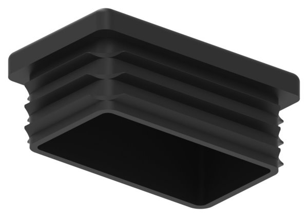 Bouchon en plastique pour tube rectangulaire 50x30mm