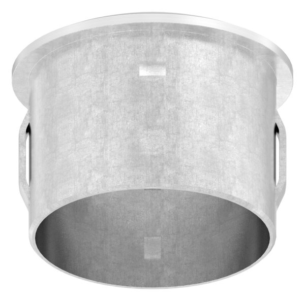 Bouchon légèrement bombé V4A coulé pour Ø 42.4x2.0-2.6 mm