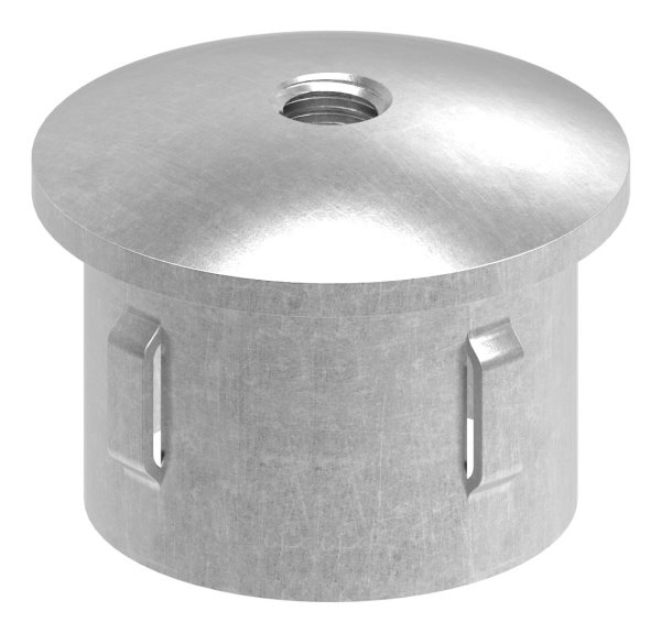 Bouchon en acier | légèrement courbé | avec M8 | pour tube rond Ø 42.4x2.5-2.9 mm | acier S235JR, brut