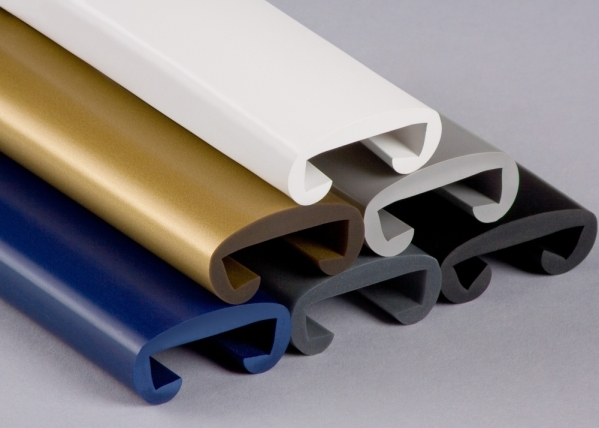 Main courante en plastique pour 30 x 8mm, signal blanc