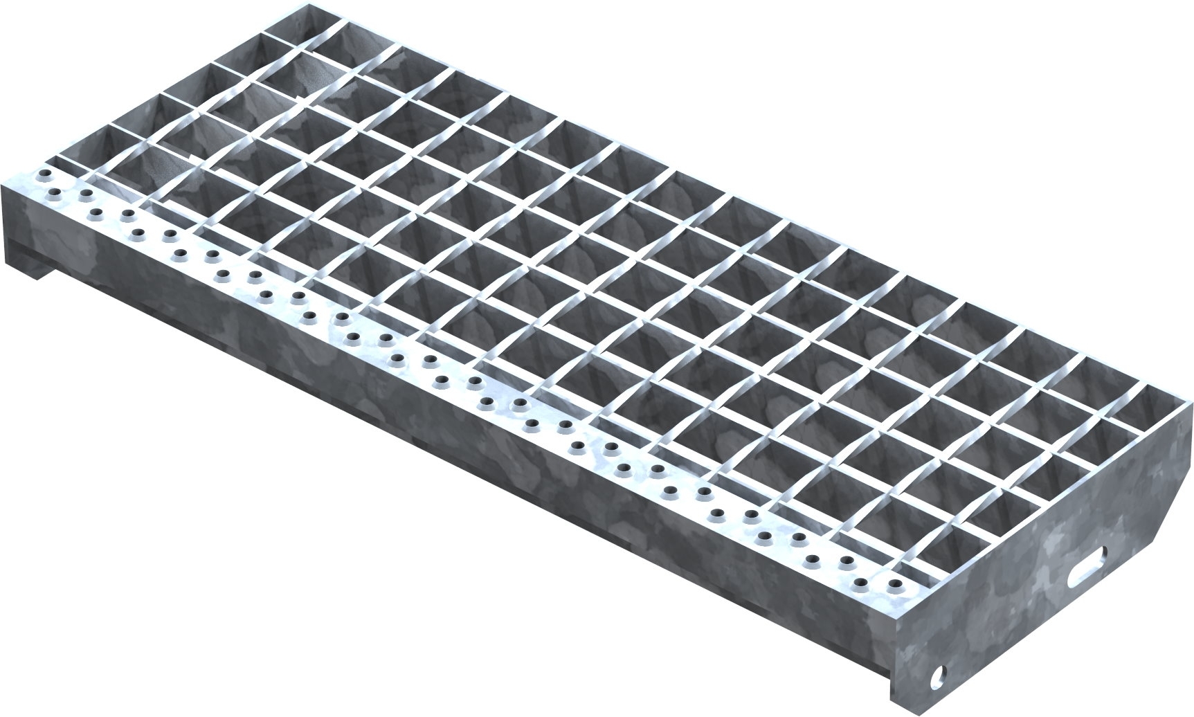 Presse à souder marche en caillebotis | Dimensions : 600x240 mm 34/38 mm | S235JR (St37-2)