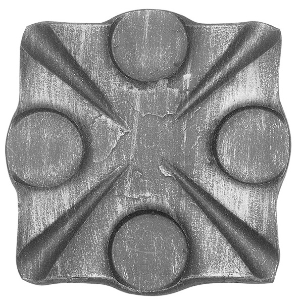 Rosette / Garniture | 90x90x8 mm | Acier (brut) S235JR