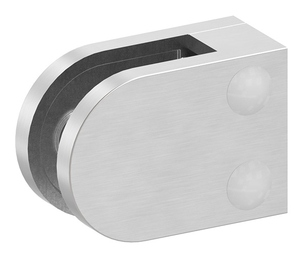 Pince à verre | dimensions 40x28x17.4 mm | connexion : plate - Ø 42.4 mm | V2A