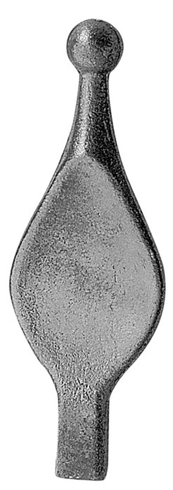 Pointes de clôture | Hauteur : 140 mm | Matériau : 14x14 mm | Acier S235JR, brut