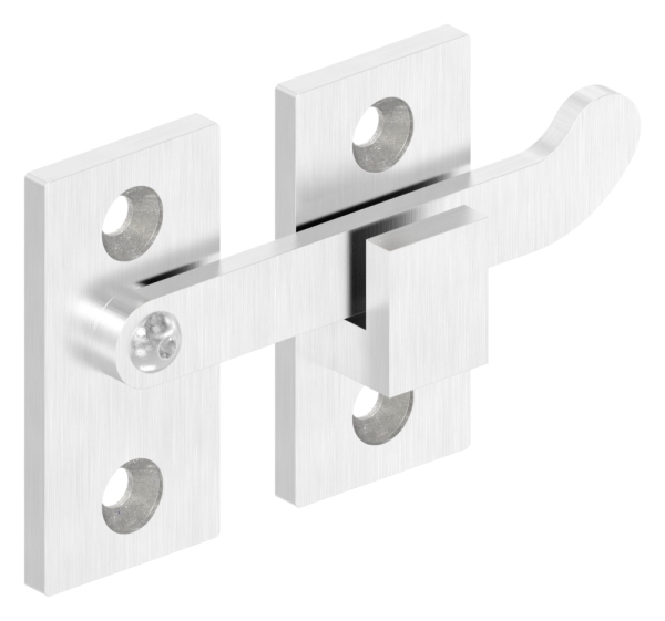 Verrou de porte pour profilés plats, V4A