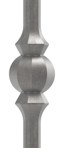 barre intermédiaire | longueur : 900 mm | matériau : 14 mm | rond, martelé | acier S235JR, brut