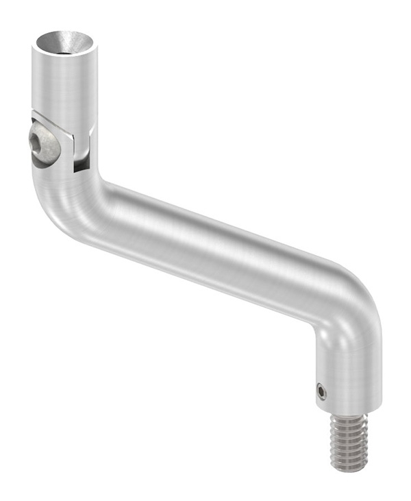 Support Ø 14mm, 2x 30° coudé, V2A