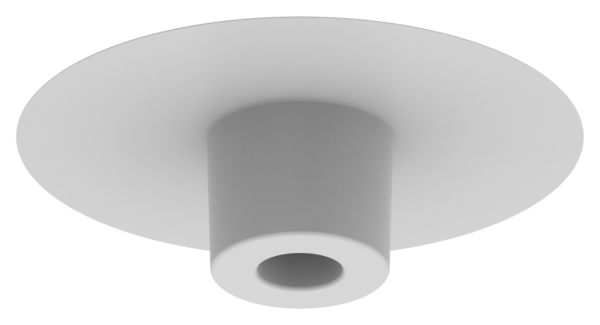 Capuchon en plastique pour vis à six pans creux M6, blanc