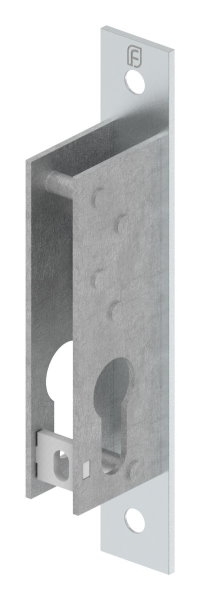 Serrure à pêne dormant à cadre tubulaire, distance d'encastrement 22 mm