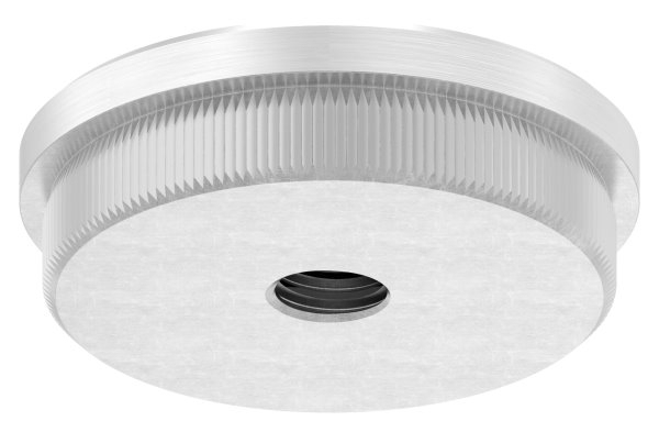 Bouchon plat avec M10 pour Ø 48,3x2,0 mm V2A matériau plein