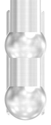 Support mural pour tube rond Ø 48,3 mm V2A