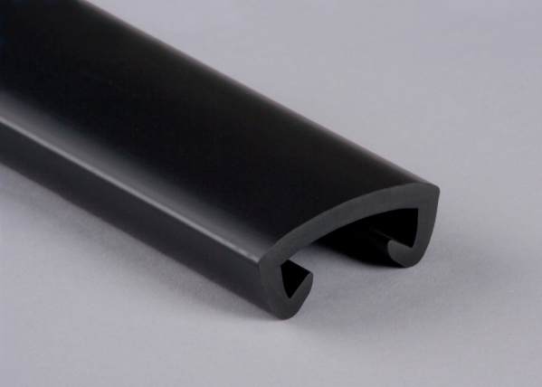 Main courante en plastique pour 40 x 8mm, noir