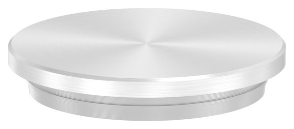Bouchon plat V2A matériau plein pour Ø 42,4x3,0 mm - version mince conique