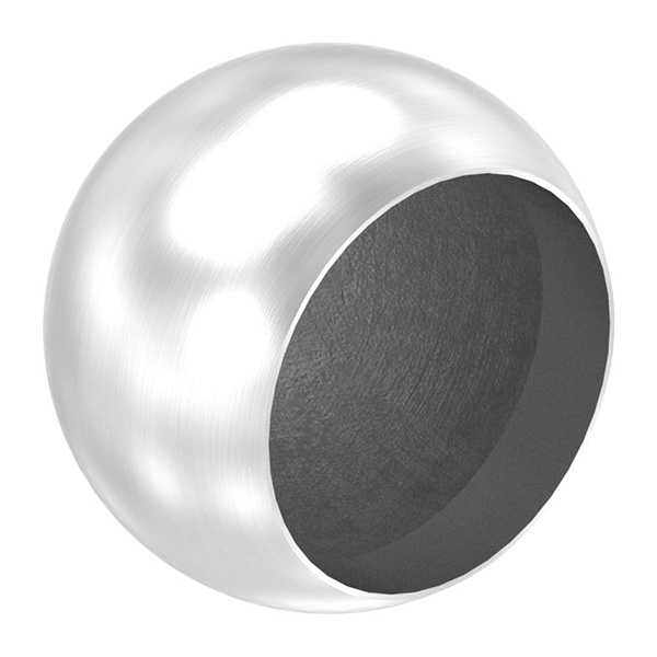 Boule d'extrémité creuse pour tube de 42,4 mm, avec M8
