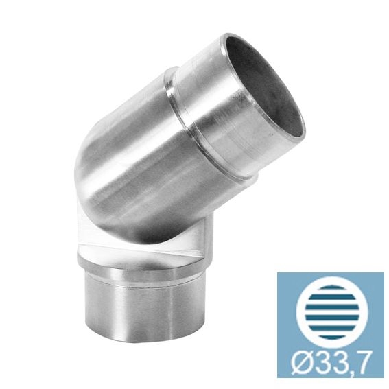 Pièce d'articulation pour tube rond Ø 33.7x2.0 mm V2A