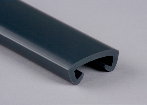 Main courante en plastique pour 40 x 8mm, gris anthracite
