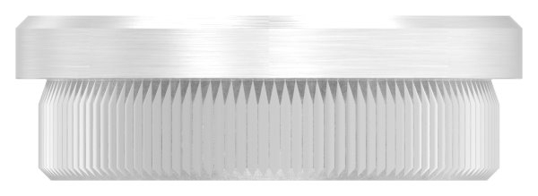 Bouchon plat V2A en matériau solide pour Ø 40,0x2,0 mm