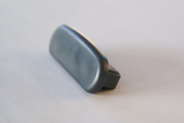 Embout pour main courante en plastique pour 40 x 8mm, stratosanthracite effet brillant