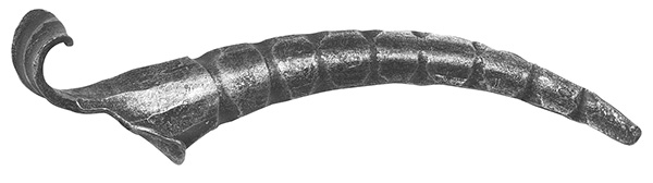 Baroque lourd | Dimensions : 50x220 mm | Matériau : 5 mm | Acier S235JR, brut