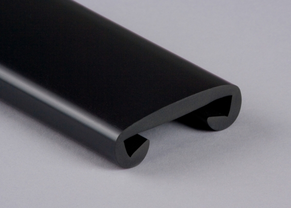 Main courante en plastique pour 50 x 8mm, noir