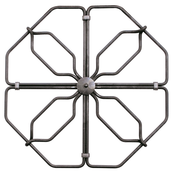 Ornement central 12 mm ; longueur 635 mm ; largeur 635 mm