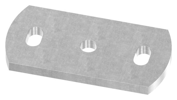 Plaque d'ancrage | Dimensions : 120x60x8 mm | Acier (brut) S235JR