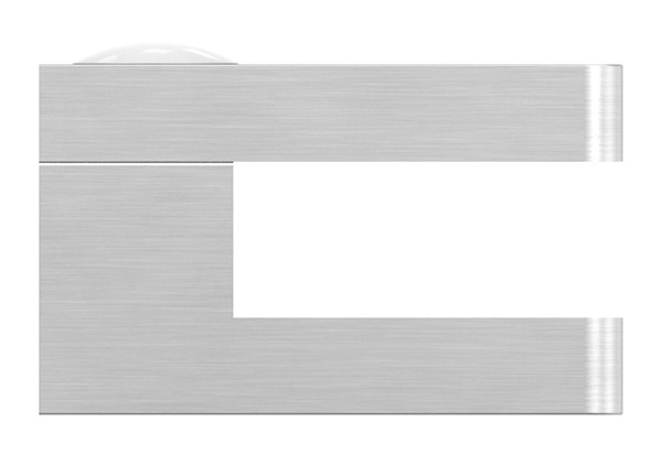 Pince en verre | Dimensions : 30x30x18 mm | Connexion : Plat - Ø 42.4 mm | V2A