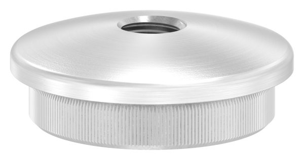Bouchon légèrement bombé avec M10 pour Ø 42.4x3.0 mm V2A matériau plein