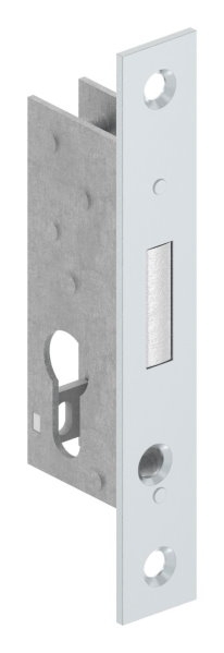 Serrure à pêne dormant à cadre tubulaire, distance d'encastrement 25 mm