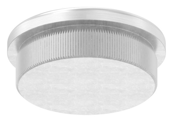 Bouchon légèrement bombé V2A matériau plein pour Ø 33.7x2.0 mm