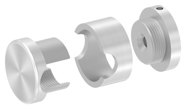 Support de base Brenk pour barres Ø 16mm, V2A