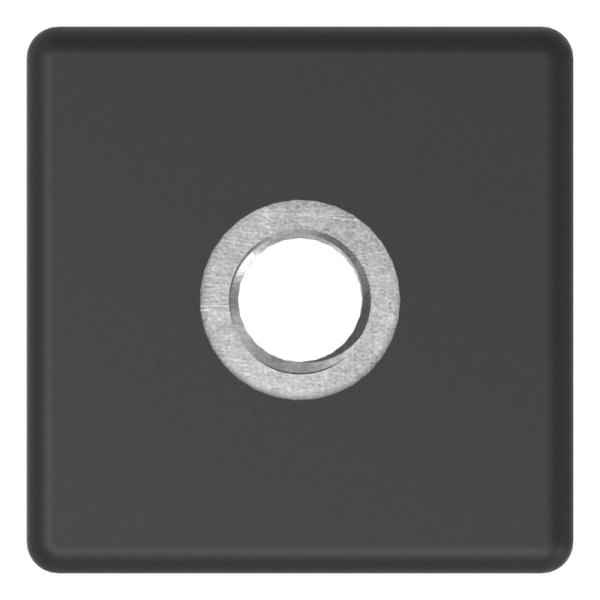 Capuchon en plastique pour tube carré 30x30mm avec M8