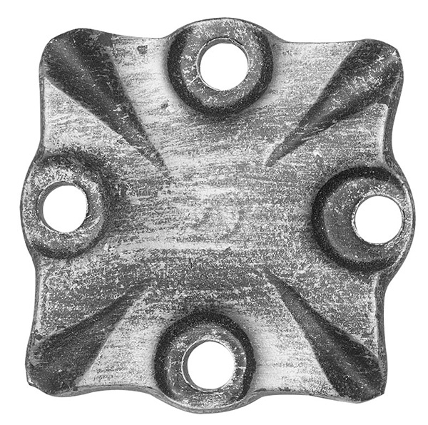 Rosette / Garniture | 90x90x8 mm | Acier (brut) S235JR