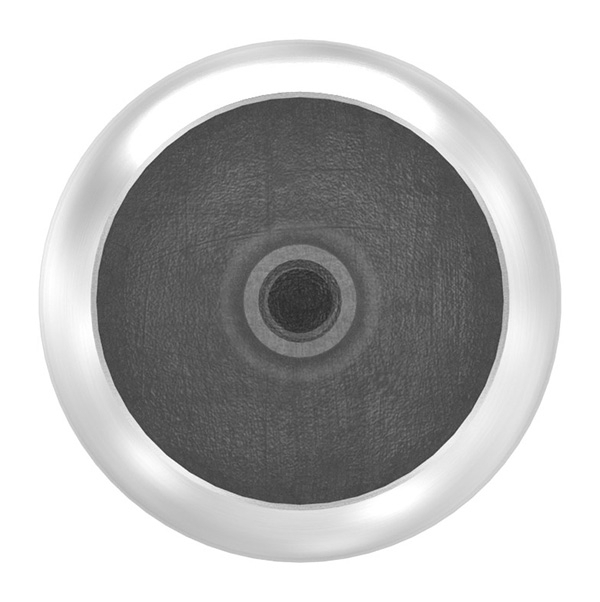 Boule d'extrémité creuse pour tube de 42,4 mm, avec M8