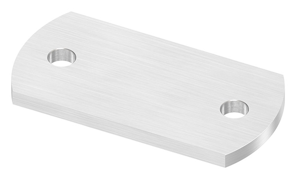 Plaque d'ancrage | dimensions : 100 x 50 x 6 mm | avec 2 trous á Ø 10 mm | V2A