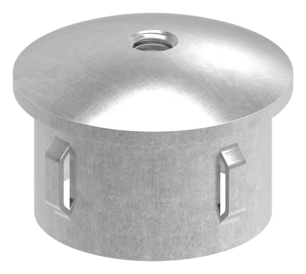 Bouchon en acier | légèrement courbé | avec M8 | pour tube rond Ø 48.3x1.8-2.2 mm | acier S235JR, brut